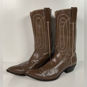 Vintage 1960s Justin Cowgirl Boots 7.5 B USA Made Old Fort Worth Label